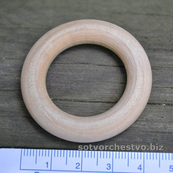 Кольцо деревянное 4,5 см | интернет магазин Сотворчество