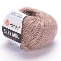 фото yarnart silky wool/ярнарт сільця вул 337 беж