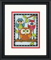 фото 70-65159 Набір для вишивання хрестом DIMENSIONS Owl Trio "Трио сов"