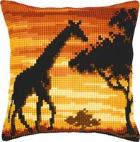 PN-0008642 Набор для вышивания крестом (подушка) Vervaco Giraffe "Жираф"