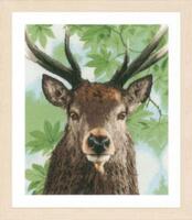 PN-0168208 Набор для вышивки крестом LanArte Proud red deer "Олень"