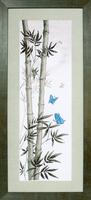 ВТ-074 Набор для вышивания крестом Crystal Art "Мотыльки в стеблях бамбука"