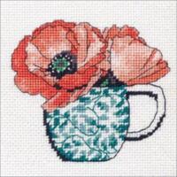 71-07247 Набор для вышивания (гобелен) DIMENSIONS Floral teacup "Цветочная чашка"