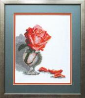 фото Набір для вишивання хрестиком Чарівна Мить А-111 "Троянда у бокалі"