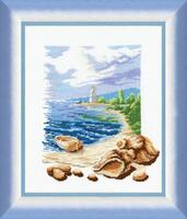 фото Набір для вишивання хрестиком Чарівна Мить №211 Триптих "Біля моря"