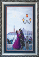 фото Набір для часткової вишивки хрестом Чарівна Мить РК-060 "Місячна ніч у Венеції"