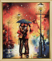 Набор картина стразами Чарівна Мить КС-001 "Дождь на двоих"