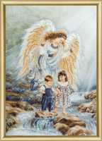 Набор картина стразами Чарівна Мить КС-038/1 "Ангел и дети"