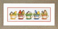 70-35394 Набор для вышивания крестом «Teacup Birds /Птицы в чашках» DIMENSIONS
