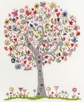 XKA2 Набор для вышивания крестом Love Tree "Дерево любви" Bothy Threads