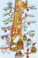 XX15 Набор для вышивания крестом Santa's Little Helpers "Маленькие помощники Санты" Bothy Threads