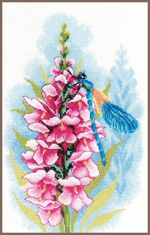 PN-0194379 Набор для вышивки крестом LanArte Dragonfly's treasure "Сокровище стрекозы"