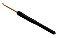 крючок для вязания с черной силиконовой ручкою | интернет магазин Сотворчество