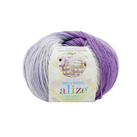 фото alize baby wool batik / алізе бебі вул батік 2167 фіолетовий