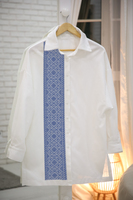 фото набір для вишивання сучасної сорочки "східно-подільска краса" с4 біла